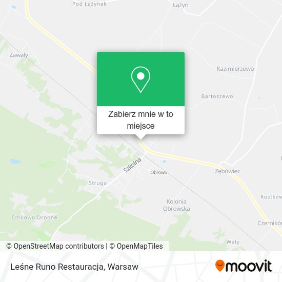 Mapa Leśne Runo Restauracja