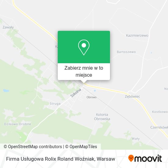 Mapa Firma Usługowa Rolix Roland Woźniak