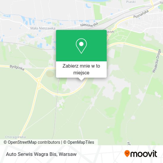 Mapa Auto Serwis Wagra Bis