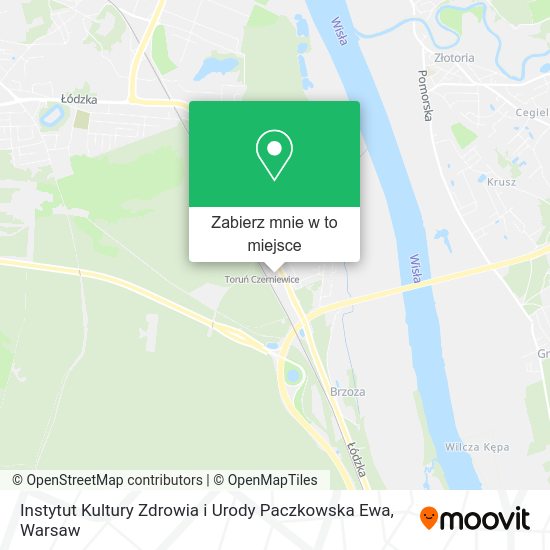 Mapa Instytut Kultury Zdrowia i Urody Paczkowska Ewa