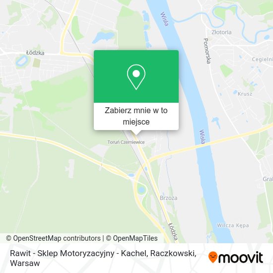 Mapa Rawit - Sklep Motoryzacyjny - Kachel, Raczkowski