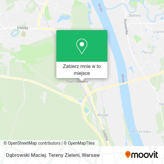 Mapa Dąbrowski Maciej. Tereny Zieleni