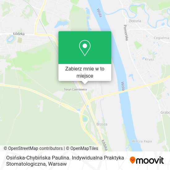 Mapa Osińska-Chybińska Paulina. Indywidualna Praktyka Stomatologiczna