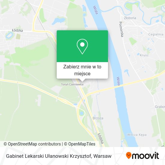 Mapa Gabinet Lekarski Ułanowski Krzysztof