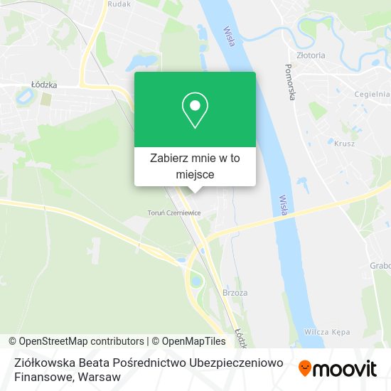 Mapa Ziółkowska Beata Pośrednictwo Ubezpieczeniowo Finansowe