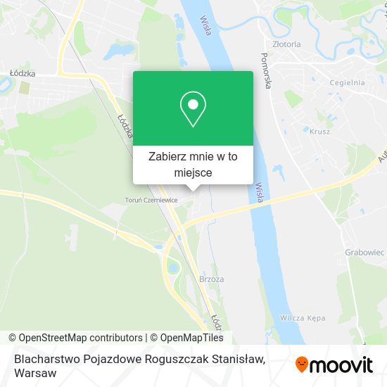 Mapa Blacharstwo Pojazdowe Roguszczak Stanisław