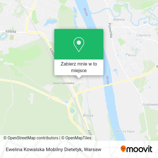 Mapa Ewelina Kowalska Mobilny Dietetyk