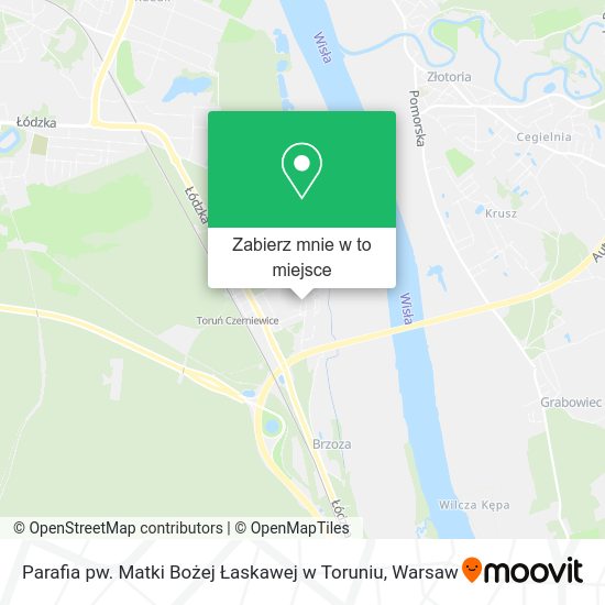 Mapa Parafia pw. Matki Bożej Łaskawej w Toruniu