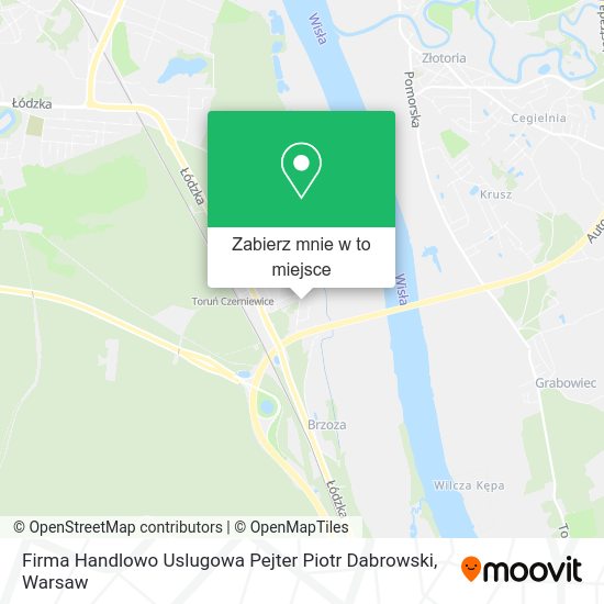 Mapa Firma Handlowo Uslugowa Pejter Piotr Dabrowski