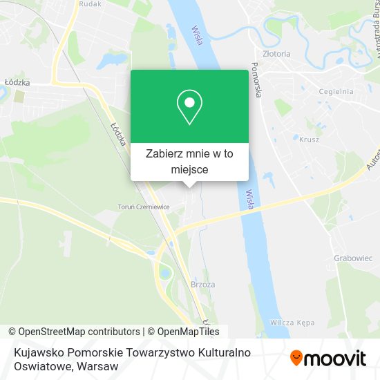 Mapa Kujawsko Pomorskie Towarzystwo Kulturalno Oswiatowe