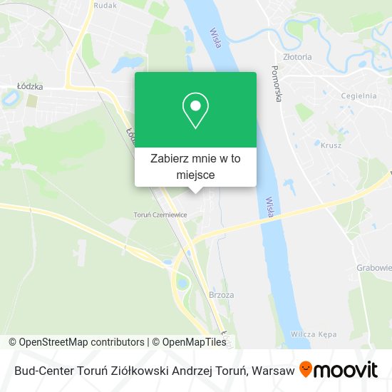 Mapa Bud-Center Toruń Ziółkowski Andrzej Toruń