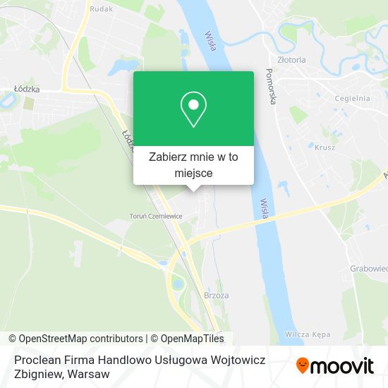 Mapa Proclean Firma Handlowo Usługowa Wojtowicz Zbigniew