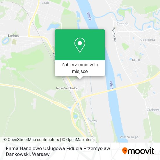 Mapa Firma Handlowo Usługowa Fiducia Przemysław Dankowski