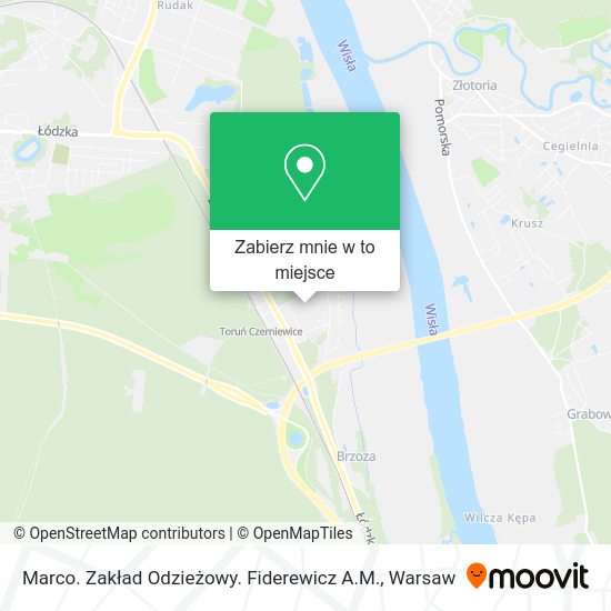 Mapa Marco. Zakład Odzieżowy. Fiderewicz A.M.