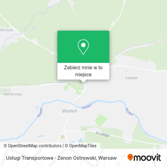 Mapa Usługi Transportowe - Zenon Ostrowski