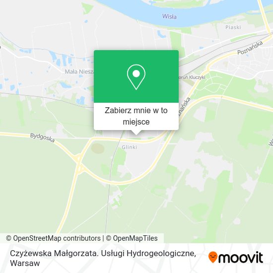 Mapa Czyżewska Małgorzata. Usługi Hydrogeologiczne