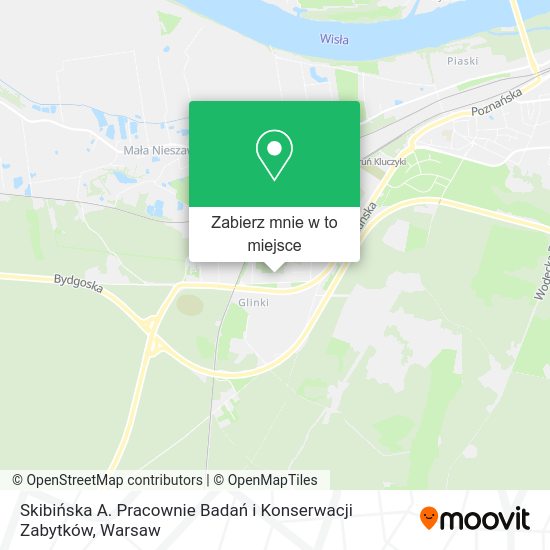 Mapa Skibińska A. Pracownie Badań i Konserwacji Zabytków