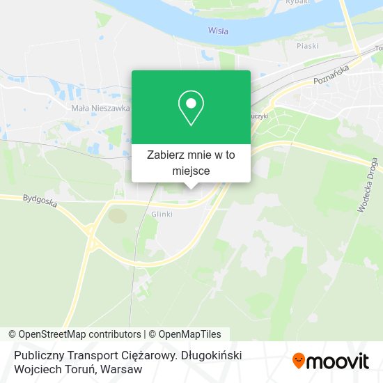 Mapa Publiczny Transport Ciężarowy. Długokiński Wojciech Toruń