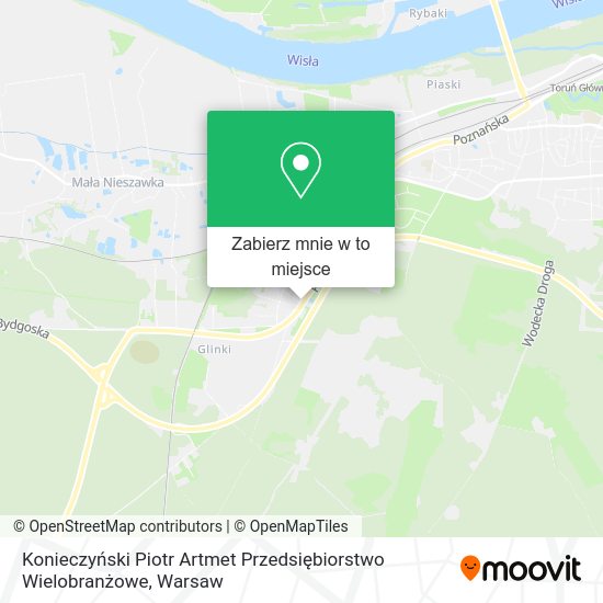 Mapa Konieczyński Piotr Artmet Przedsiębiorstwo Wielobranżowe