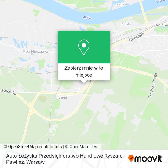 Mapa Auto-Łożyska Przedsiębiorstwo Handlowe Ryszard Pawlisz