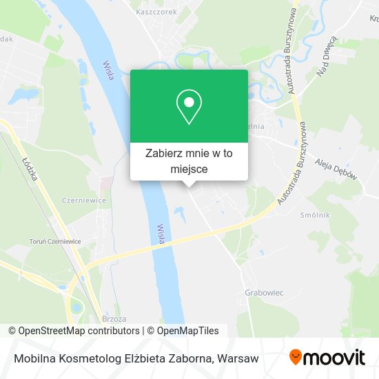 Mapa Mobilna Kosmetolog Elżbieta Zaborna