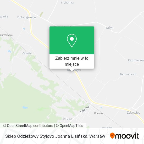 Mapa Sklep Odzieżowy Stylovo Joanna Lisińska