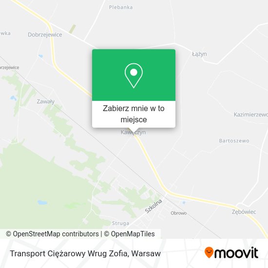 Mapa Transport Ciężarowy Wrug Zofia