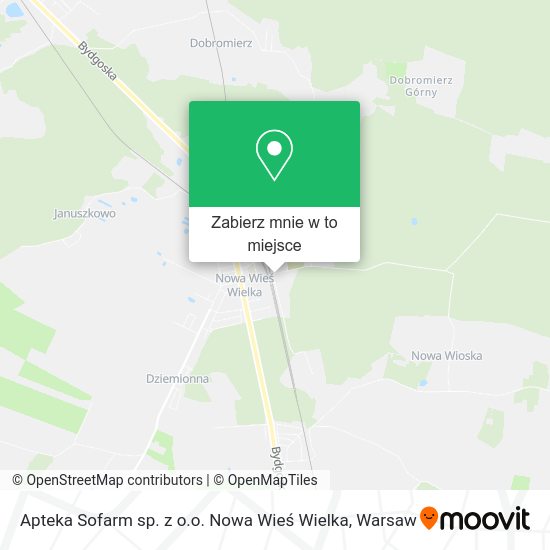 Mapa Apteka Sofarm sp. z o.o. Nowa Wieś Wielka