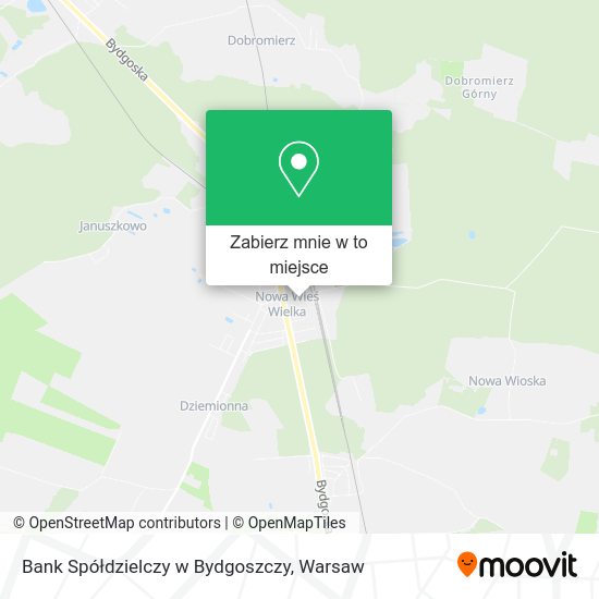 Mapa Bank Spółdzielczy w Bydgoszczy