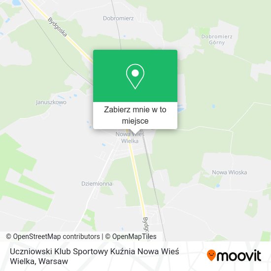 Mapa Uczniowski Klub Sportowy Kuźnia Nowa Wieś Wielka