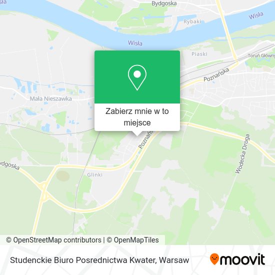 Mapa Studenckie Biuro Posrednictwa Kwater