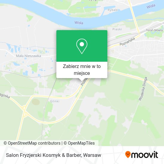 Mapa Salon Fryzjerski Kosmyk & Barber