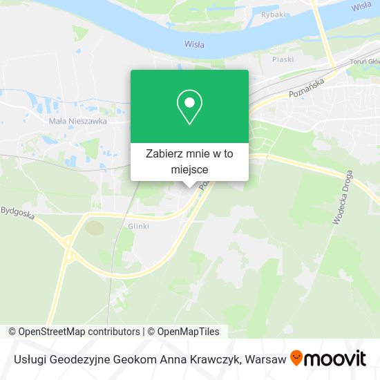 Mapa Usługi Geodezyjne Geokom Anna Krawczyk