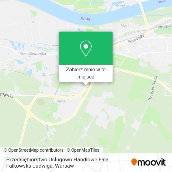 Mapa Przedsiębiorstwo Usługowo Handlowe Fala Falkowska Jadwiga