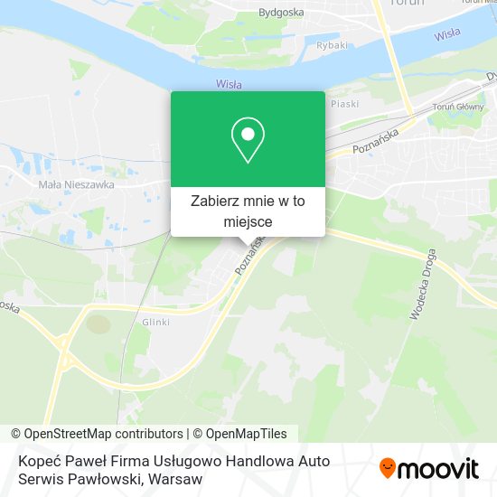 Mapa Kopeć Paweł Firma Usługowo Handlowa Auto Serwis Pawłowski