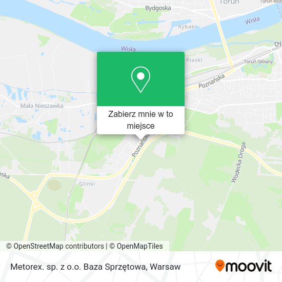 Mapa Metorex. sp. z o.o. Baza Sprzętowa