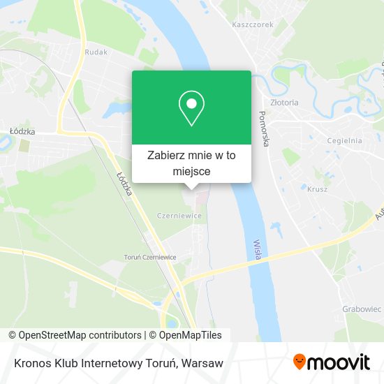 Mapa Kronos Klub Internetowy Toruń