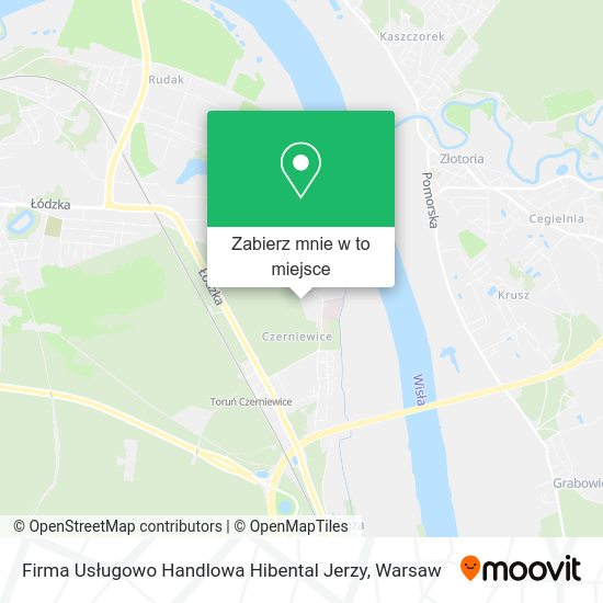 Mapa Firma Usługowo Handlowa Hibental Jerzy