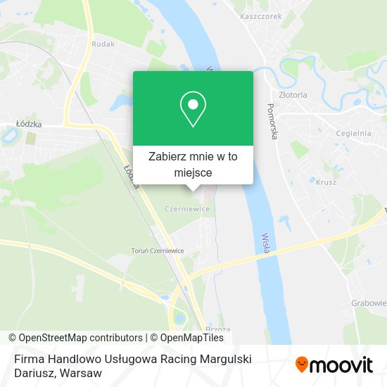 Mapa Firma Handlowo Usługowa Racing Margulski Dariusz