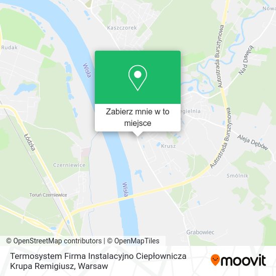 Mapa Termosystem Firma Instalacyjno Ciepłownicza Krupa Remigiusz