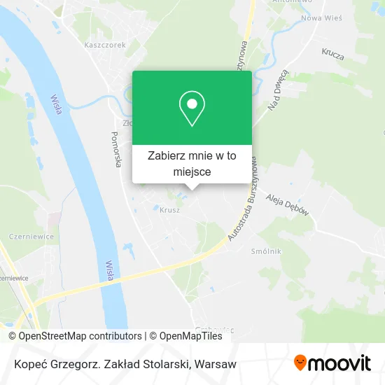 Mapa Kopeć Grzegorz. Zakład Stolarski