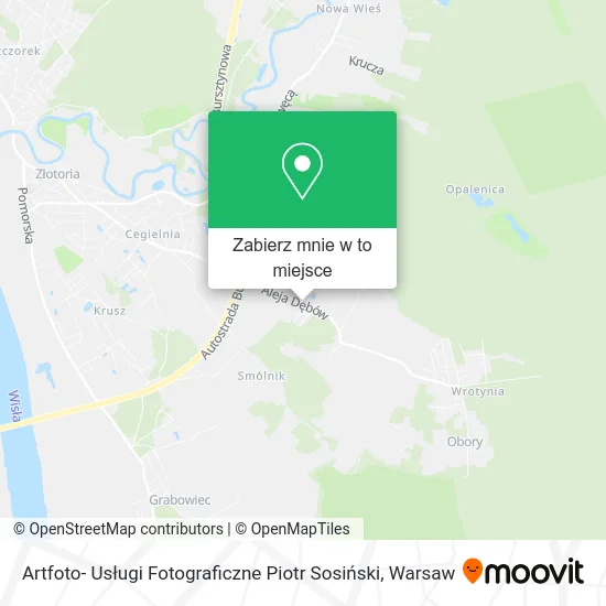 Mapa Artfoto- Usługi Fotograficzne Piotr Sosiński