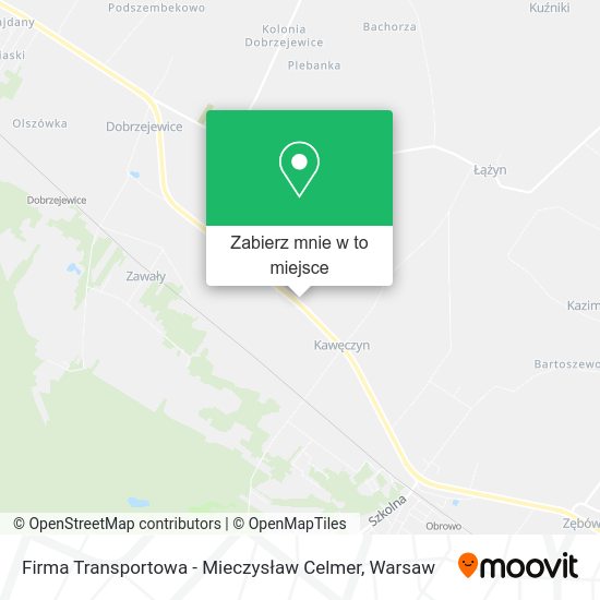 Mapa Firma Transportowa - Mieczysław Celmer