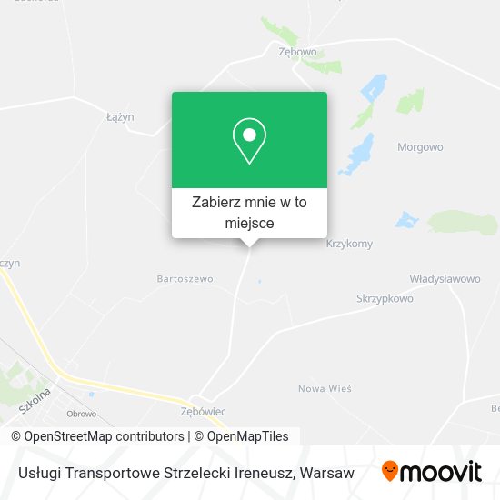 Mapa Usługi Transportowe Strzelecki Ireneusz