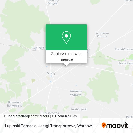 Mapa Łupiński Tomasz. Usługi Transportowe