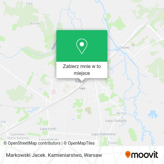 Mapa Markowski Jacek. Kamieniarstwo