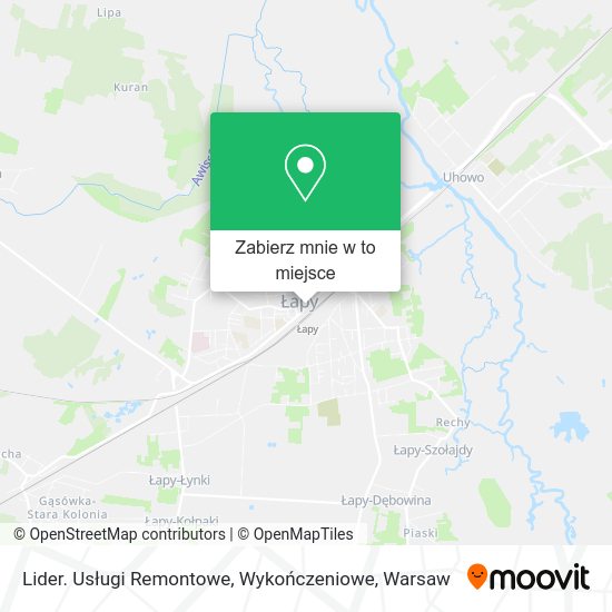 Mapa Lider. Usługi Remontowe, Wykończeniowe