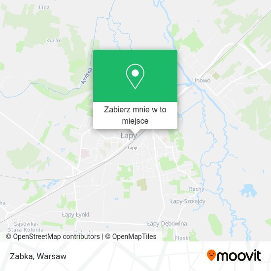 Mapa Zabka