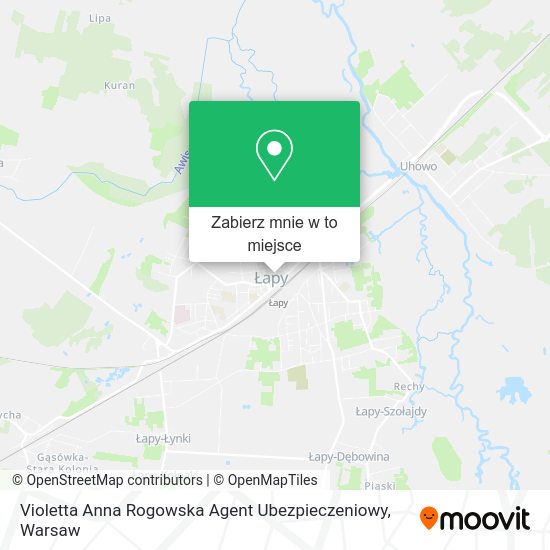 Mapa Violetta Anna Rogowska Agent Ubezpieczeniowy