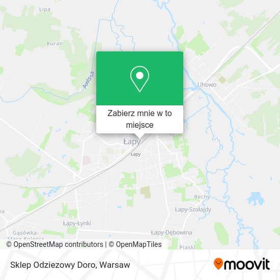 Mapa Sklep Odziezowy Doro